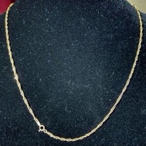 18k Singapore chain necklace